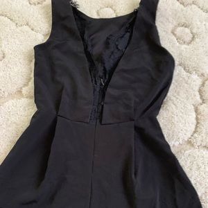 Black lace romper
